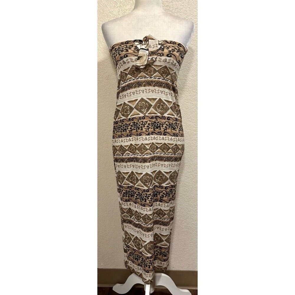 Divine Vintage 90s Boho Indie Tube Bodycon Strapless Convertible Dress